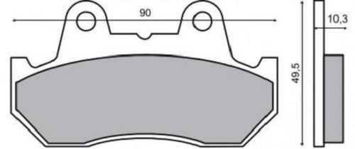 Front brake pads - honda, 500